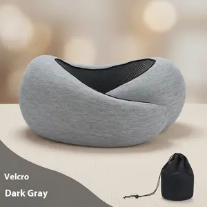 Soft Memory Foam Travel Neck Pillow U Shape Adjustable Support Comfortably Sleeping On Plane Car Office Noon Break