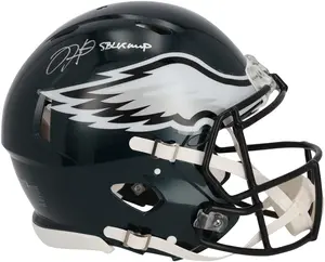 Jalen Hurts Philadelphia Eagles Autographed Riddell Speed Authentic Helmet with "SB LIX MVP" Inscription - Fanatics Authentic Certified