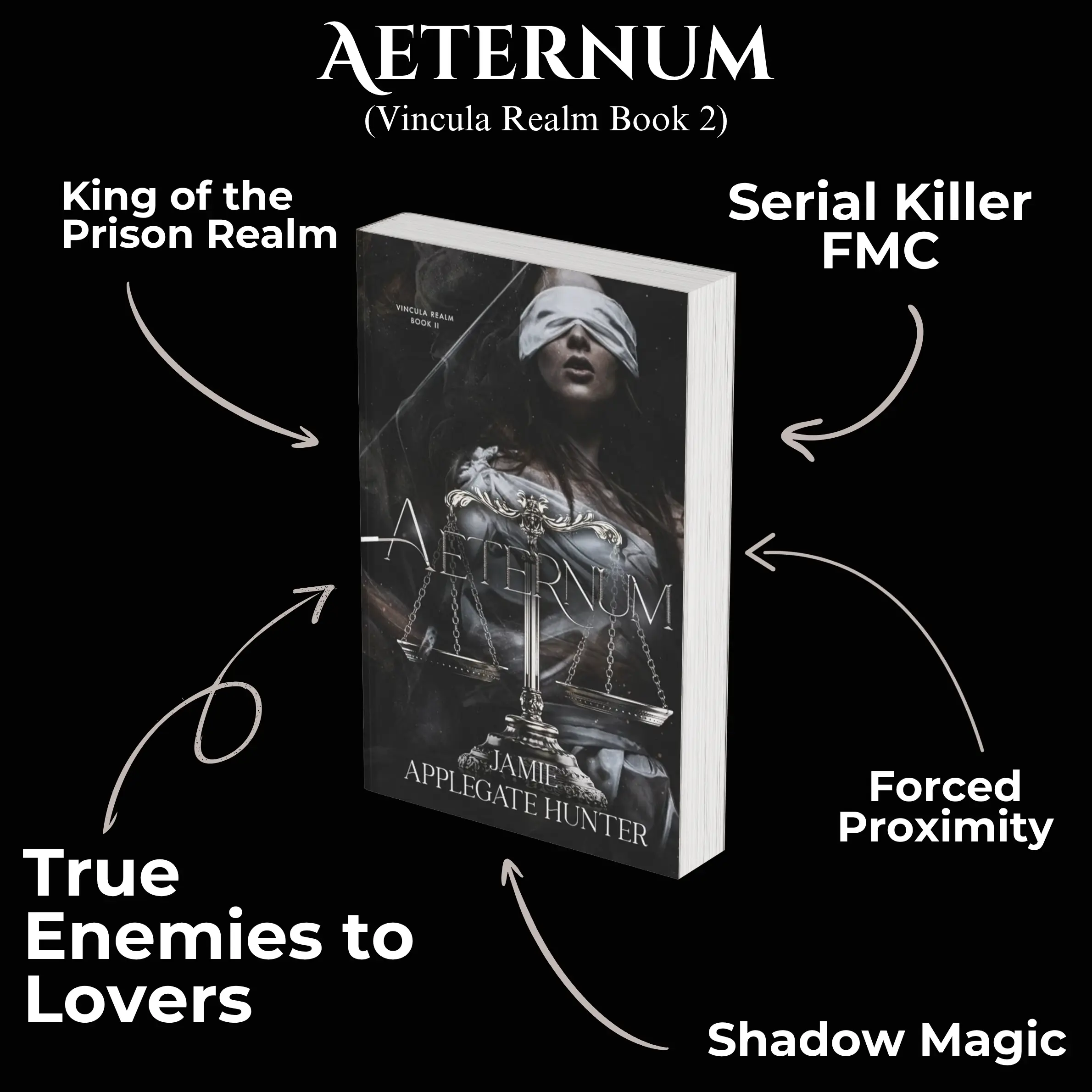 *Imperfect* Signed Paperback, Aeternum: Vincula Realm Book 2, Jamie Applegate Hunter