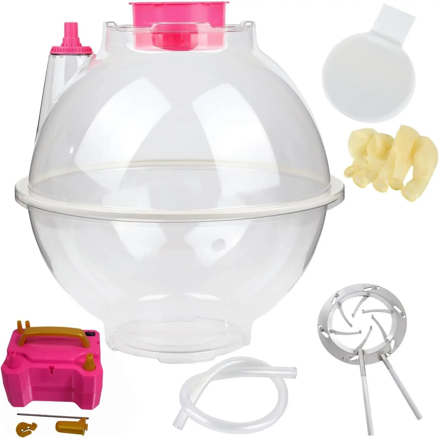 Balloon stuffer Balloon Stuffing Machine Kit - Electric Pump, Steel Expander Tool, 5 BOBO Balloons 5 Latex Balloons suitable for both home and commercial use New Year's Party Supplies for Bouquet Decorations, Gift Options, and Balloon Sets