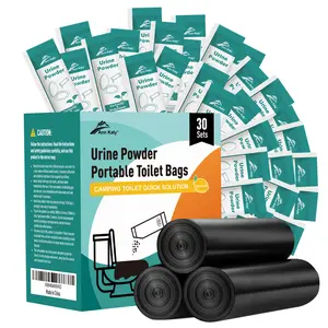 Ann Katy Portable Toilet Trash Bags, Portable Toilet Powder. Odor neutralizing/quick acting gel. For use in 5 gallon buckets.