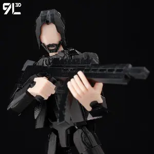 9L3D Printed Poseable Figure John Wick Keanu Reeves DUMMY13 LUCKY13 Collector's Edition Multi-Jointed Action Model Gift For boys