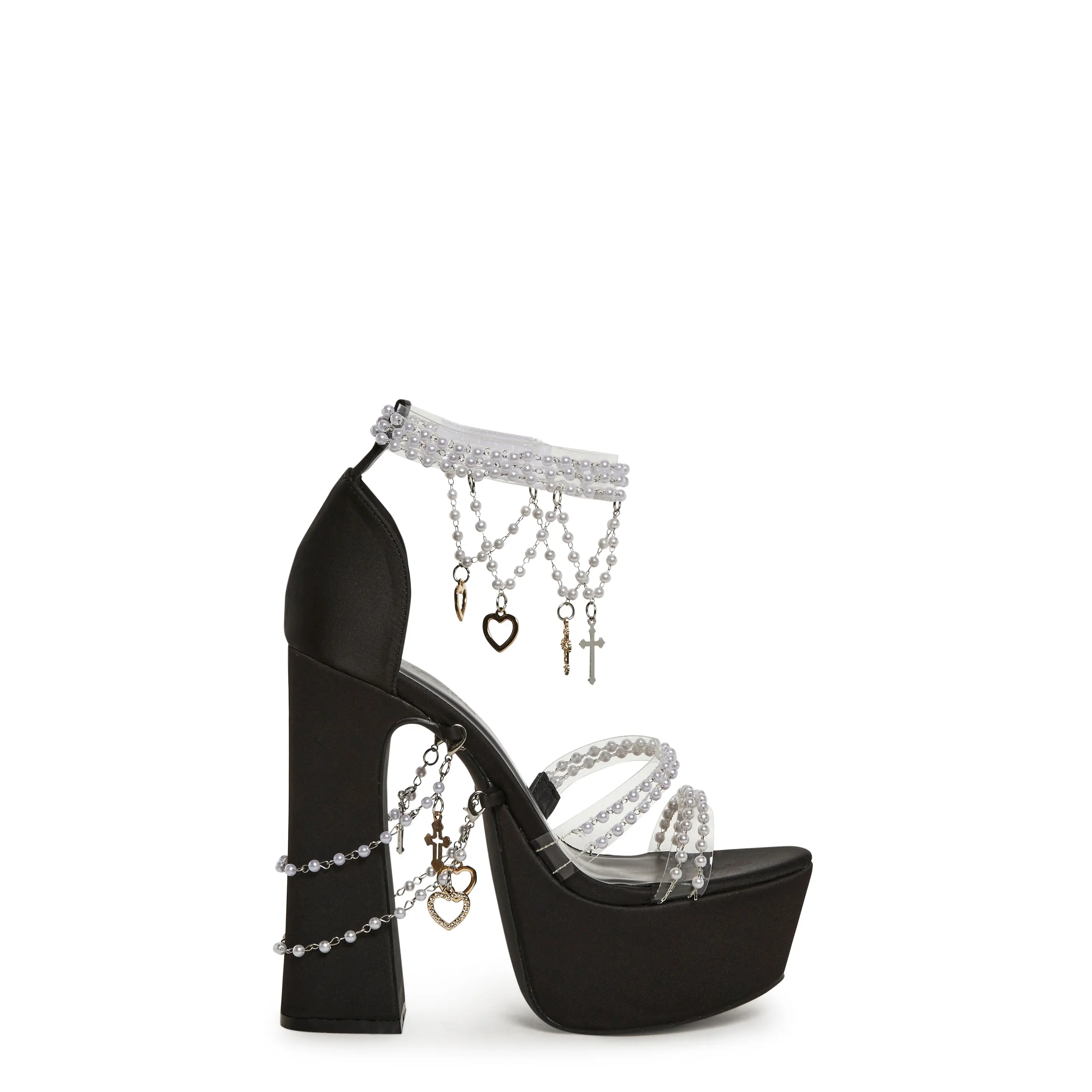 Holy Revelation Platform Heels - Black