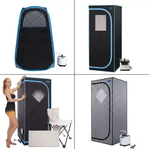 Portable Home Sauna Collection, Steam Sauna Tent and Far Infrared Sauna Box for Indoor Personal Use, Steam Generator