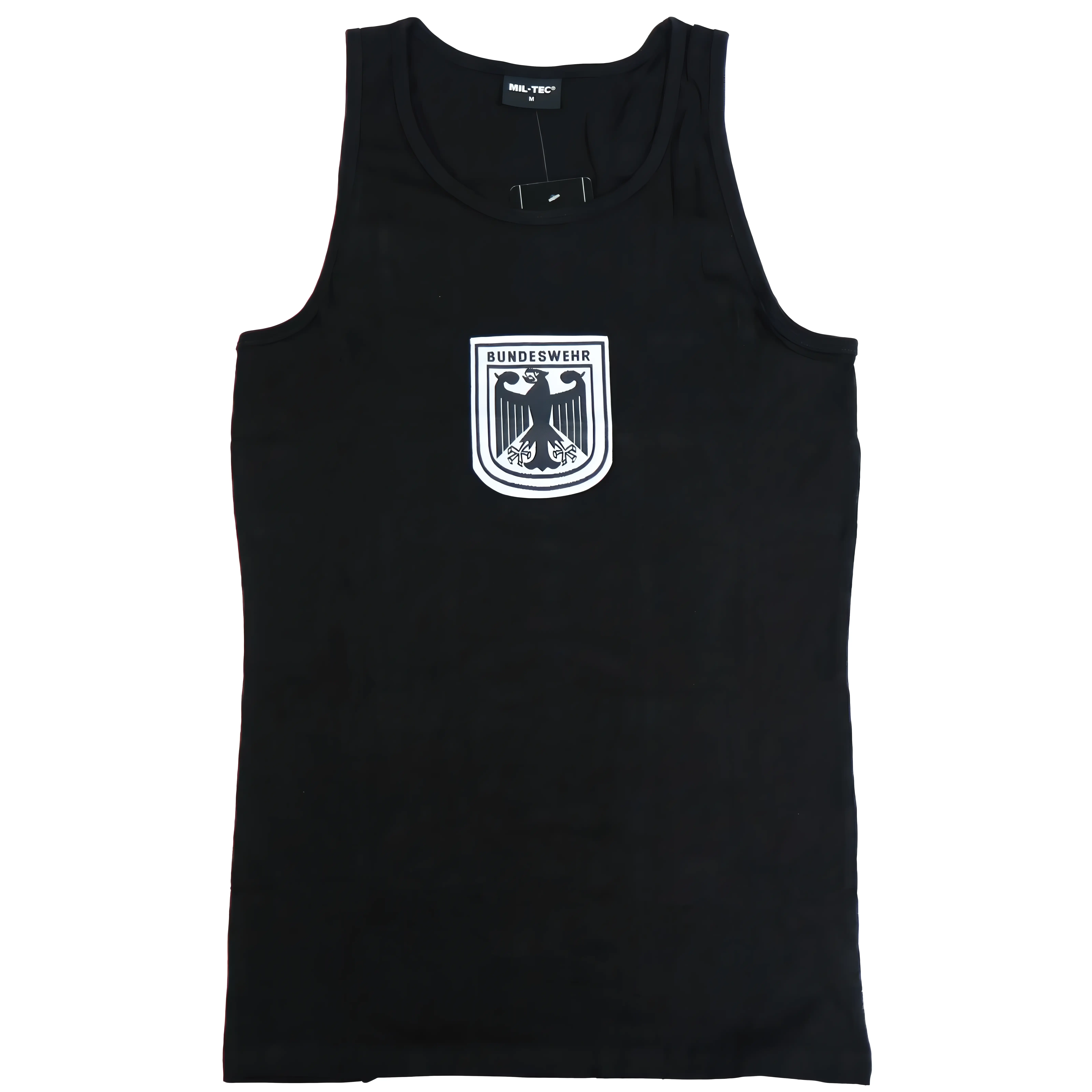 Mil-Tec Bundeswehr Tank Top - Black Size S-3XL 100% Cotton