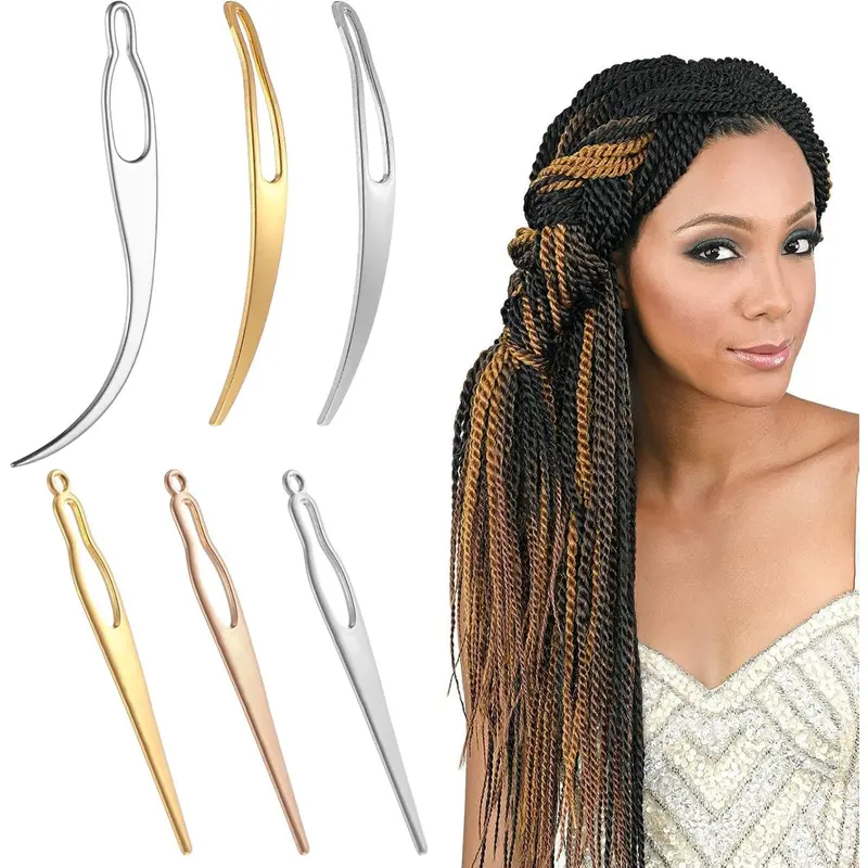 6 count Interlocking Tool for , Interlocking Dreadlock Tool, Sisterlock Retighten Tool, Crochet  for Maintaining Your Dreadlocks Hair Extensions Styling Tools