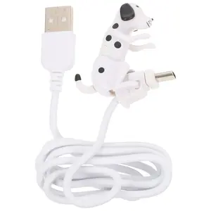 Puppy Type-C Charging Cable with Moving Tail Funny Dog USB Data Cable Durable Phone Charging Line for Home Office and Car Use