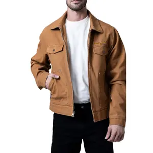 Kimes Ranch Men's Logan WW Brown Canvas Zip Jacket MJA0000024-WWB