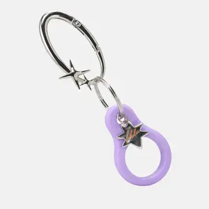 ESG Bag Charm - Take your Lemonhead LA Mini Glitter Gels with You, Stainless Steel Sparkle Carabiner with Silicone Mini Glitter Jar Holder