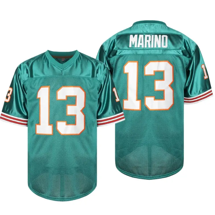 Unisex Embroidered #13 Numbered Name Football Jersey, Loose Fit V-Neck Cut Top, Short Sleeve Polyester Clothes for Training, Athletic Tops, Football Shirts, Going Out