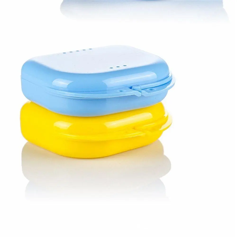 Portable Health Care Dental Appliance Mouth Guard Container Oral Hygiene Denture Storage Box Braces Case