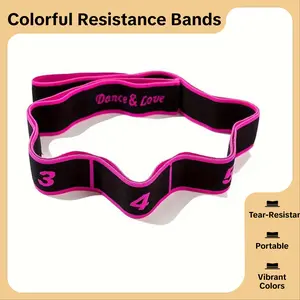 [Polyester Pull Ropes] Stretching Resistance Bands - Colorful, Durable Polyester Pull Ropes for Yoga, Dance, and Fitness Training, Perfect for Shoulder Opening Exercises, Dance Training Aid | Vibrant Resistance Bands | Durable Polyester Bands