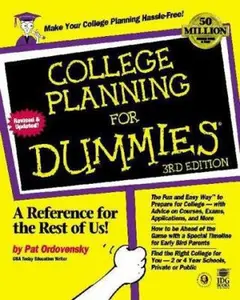 USED-College Planning For Dummies by Pat Ordovensky (Paperback)