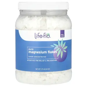 Life-flo Pure Magnesium Flakes, Super Concentrated, 2.75 lb (44 oz)