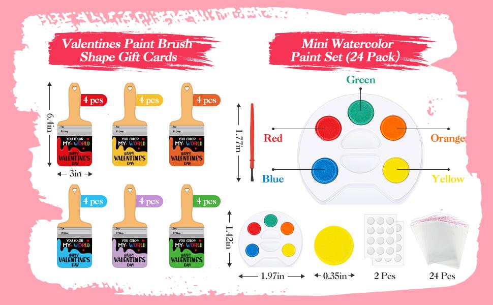 18/36 Pcs Mini Watercolor Paint Sets Valentines Day Gifts Bulk for Kids Valentines Cards Include watercolor Paint and Canvas Panel with Wooden Easel Brush Kit for School Classroom teacher students Holiday Gifts 18/36 Pcs Mini Watercolor Paint Sets Valentines Day Gifts Bulk for Kids Valentines Cards Include watercolor Paint and Canvas Panel with Wooden Easel Brush Kit for School Classroom teacher students Holiday Gifts