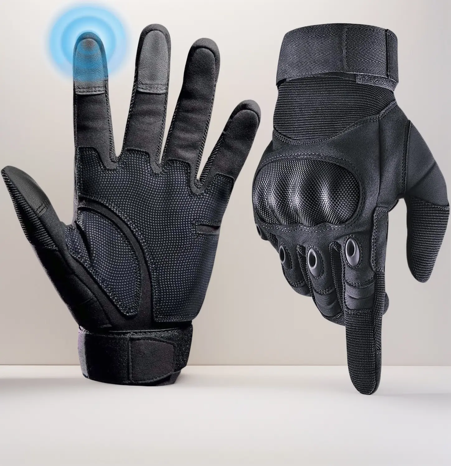 Men's Tactical Gloves Shooting Motorcycle Hard Knuckle Protection Leather Palm Airsoft Paintball Cycling Sports Climbing Training Hunting
