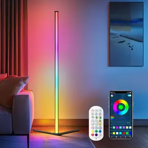 DAYBETTER Smart RGB Corner Floor Lamp, APP/Remote Control, 16M Colors, Music Sync & Timing, Focused corner/local glow (not full-house lighting) , Ideal for bedroom, living room, gaming nooks, Modern & hassle-free