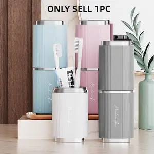 Travel Wash Cup Set Dorm Toothbrush Portable Lightweight Large Capacity Multi-Function Mouthwash Cup, Essential Hygiene Kit for Students & Travelers