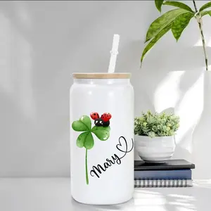 Personalized Tumbler With Name Gift For Her Custom Ombre Tumbler Cute Ladybug Design For Birthday Personalized Christmas Gift With Name