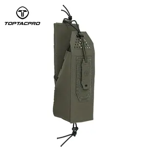 TOPTAPRO Tactica Radio Pouch for PRC148/152 MOLLE Walkie Talkies Radio Holder 8533