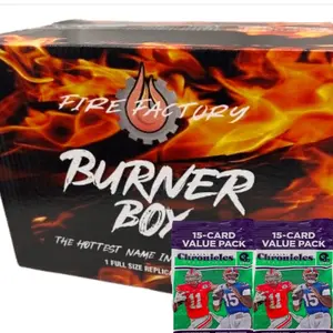 #2999 - x1 Fire Factory *Burner* Full Size Lid + Football Cards