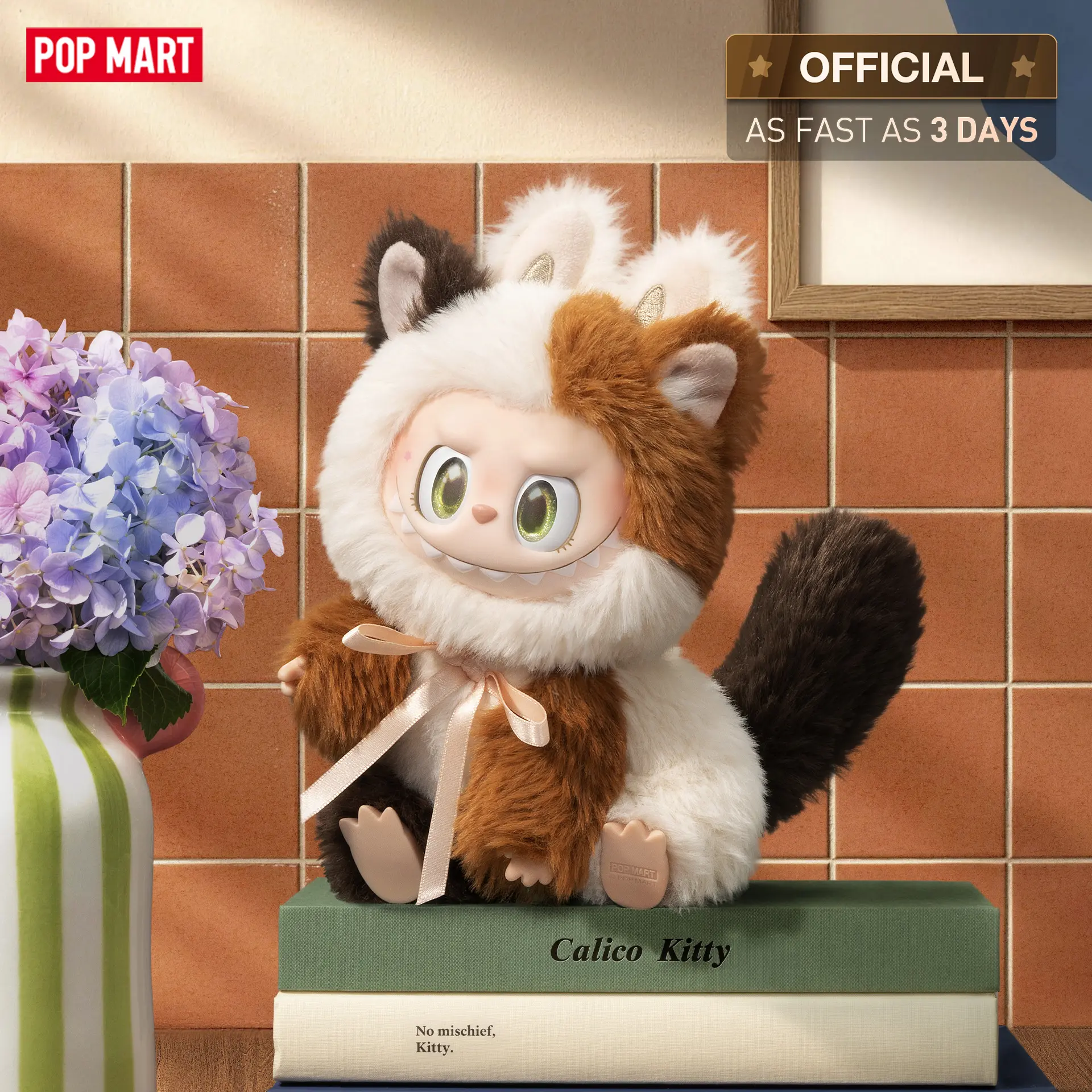 【NEW】POP MART THE MONSTERS CAT MODE ON SERIES - Vinyl Plush Pendant Blind Box, Labubu, Bag Charm, Keychain[ship by Nov. 20th]