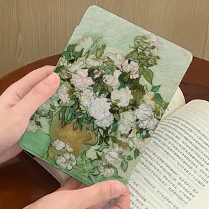 Van Gogh-Inspired Rose Oil Painting Case for Kindle, High Clarity Acrylic Material, Magnetic Auto Sleep Wake Feature, Fits Kindle 11th Gen/paperwhite 1-6, Kindle Cover, Kindle Accessories