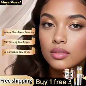 Muse Vessle Eyelash Serum To Grow Lashes & Brows with 2 Eyelahs Curler - Enhancing Treatment with Nourishing Botanicals - Rapid Enhancing Lash Growth Eyebrow Boost Oil - Sérum De Pestañas Suero Para Pestañas Crecimiento