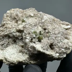 Large Lepidolite with Quartz and Green Tournaline Raw Specimen Cluster