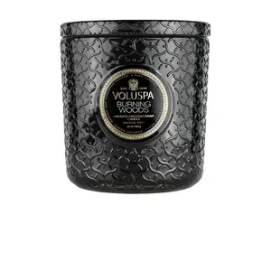 Voluspa Burning Woods Luxe Candle in Woody