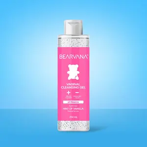 Bearvana PH Balanced Shower Feminine Wash - Large Bottle (250mL) – Daily Gentle Cleanser - Odor Control - Hint of Vanilla Scent - Daily Shower Gel