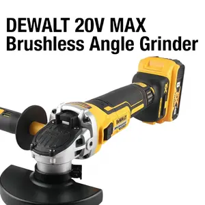 DEWALT DCG405NT 20V MAX XR Brushless Cordless Angle Grinder, 125mm Disc Size With M14 Spindle Thread, 0-9000 RPM No Load Speed, Slim Body And Tool Free Guard Design For Metal Cutting Grinding And Polishing Processing Work