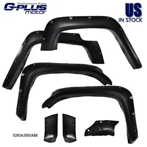 Fit For 2007-2014 Toyota FJ Cruiser Pocket Rivet Style Sanded Fender Flares 4Pcs