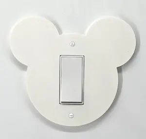 Cute Mouse Ears Light Switch & Outlet Cover – Modern Minimalist Wall Plate