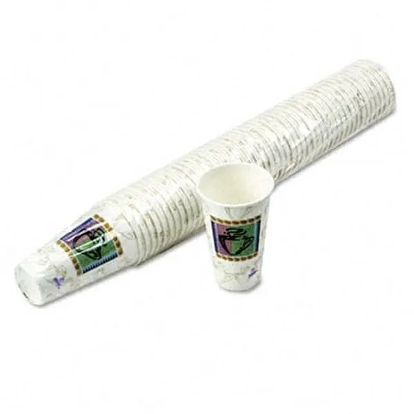 Dixie Hot Cups Paper Eight Ounces Coffee Dreams Design 500 Per Carton
