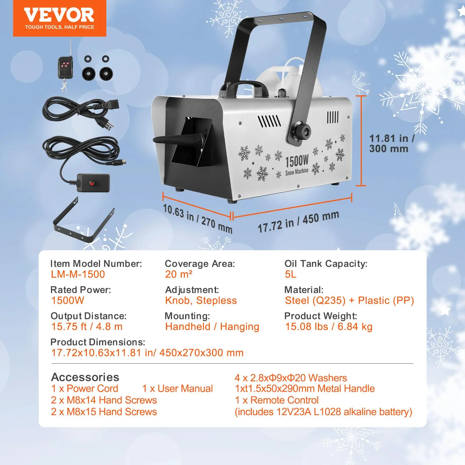 Handheld/Hanging - 1500W