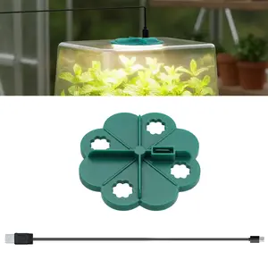 LED Plant Growth Light, Full Spectrum USB Panel Lamp, Rotatable Flexible Greenhouse Grow Light for Plants & Flowers (no Charger Included)
