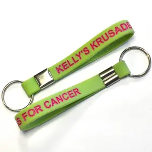 Personalized Silicone Key Tag Debossed with Color Filled