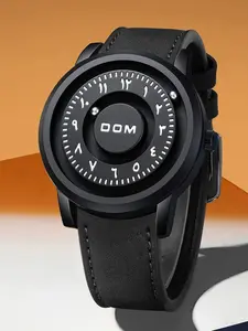 1Pc Men's Magnetic Watch, Modern Casual Wristwatch, Casual Quartz Analog Timepiece, Zinc Alloy Case, Oval Dial, Ideal Gift for All Seasons