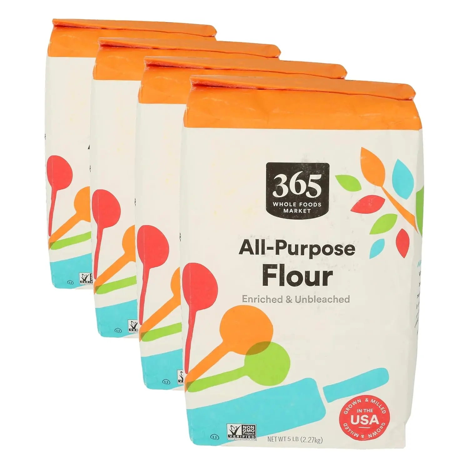 365 by Whole Foods Market, All Purpose Flour, 80 Ounce (Pack of 4)
