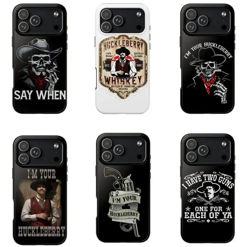 Doc Holliday Val Kilmer Themed Phone Case Premium Matte Texture, Protection, Shockproof, Anti-Drop, Anti-Fingerprint For IPhone 17-12, Pro Max, Pro Plus, and Samsung S25-22 Protection Safety