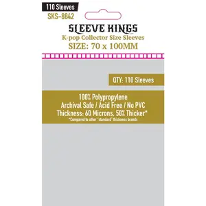 "Kpop" Collector Size Card Sleeve (70x100mm) 110 Pack, 60 Micron, SKS-8842