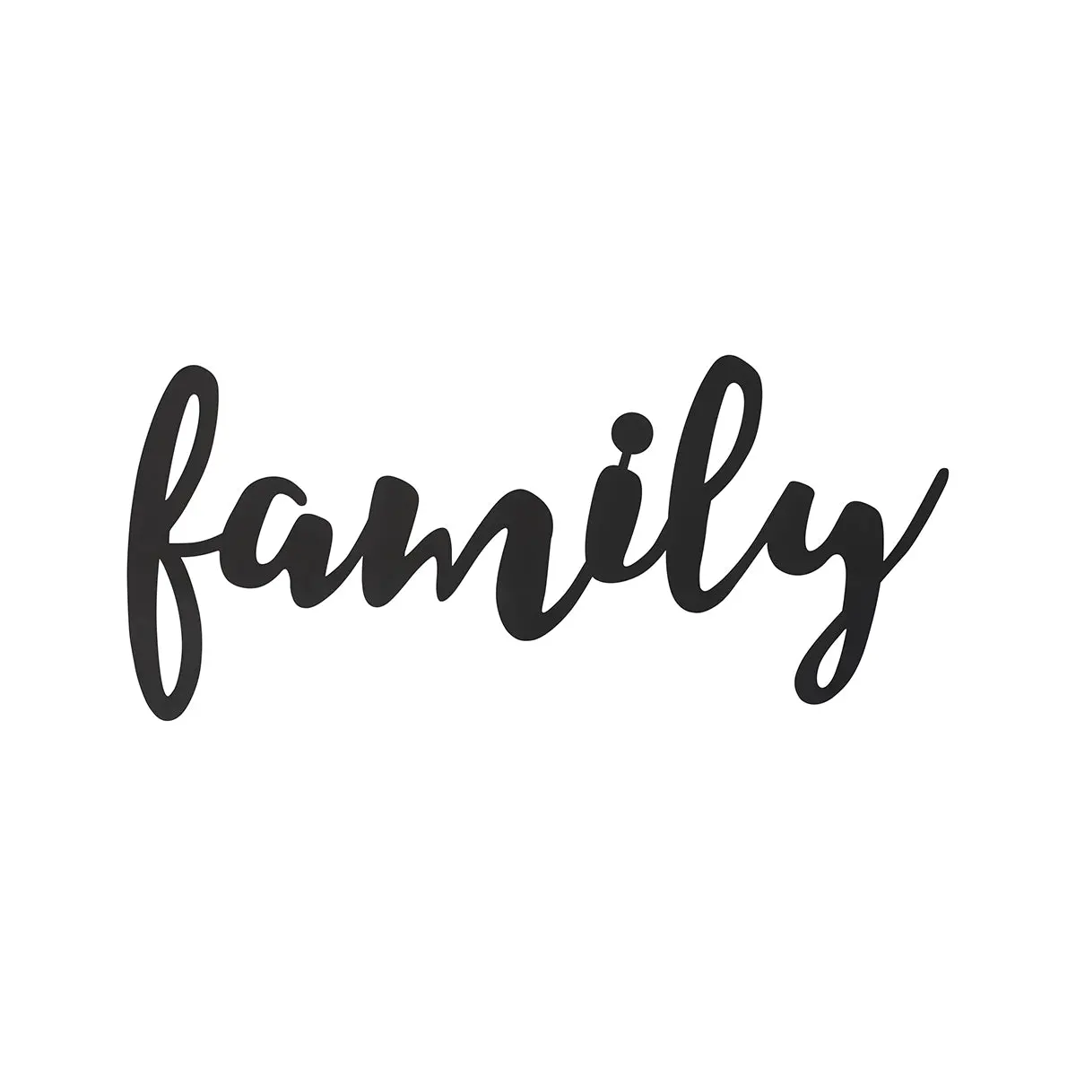 Family Metal Cutout