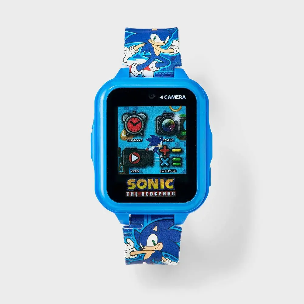 Sonic the Hedgehog Boys' Light Up Interactive Watch - Blue One Size Resin Band Sonic the Hedgehog Boys' Light Up Interactive Watch - Blue One Size Resin Band