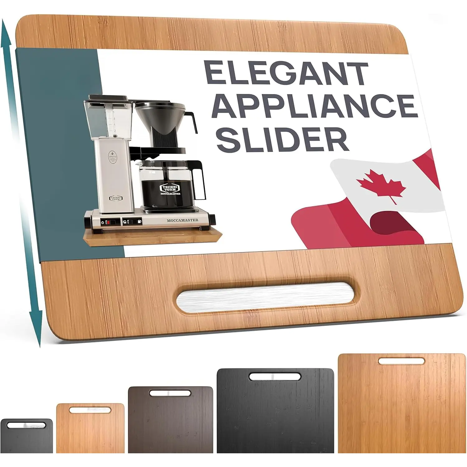 Elegant Sliding Tray for Your Coffee Maker & Heavy Kitchen Appliances - Sturdy, Slides Easily from Under The Cabinet (, 13"W x 10.5"D)