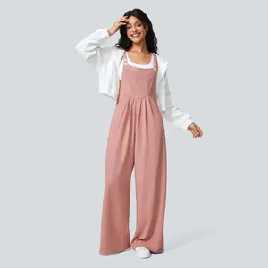 Halara Pockets Waffle Casual Overalls #summervibes Halara Pockets Waffle Casual Overalls #summervibes