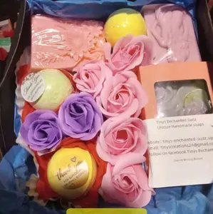 Rose Soak Soap Box - 12 oz Single Soap Bar in Rose Hue