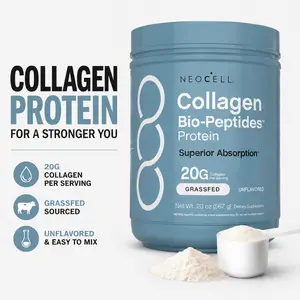 NeoCell Collagen Bio-Peptides are different. Enzymatically simplified into smaller peptide chains, they offer superior absorption and bioavailability, helping your body use collagen more effectively.