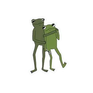 BFF FROGS STICKER