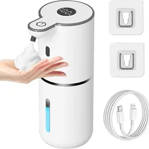 Automatic Liquid Soap Dispenser – Touchless Hand Soap or Dish Soap Dispenser, 6 Adjustable Levels, 360ml, IR Sensor & Display, Wall-Mount or Tabletop Use for Bathroom Kitchen – Ideal Gift for Home